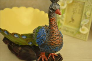 孔雀大號果盤 東南亞風情家居裝飾的藝術之選